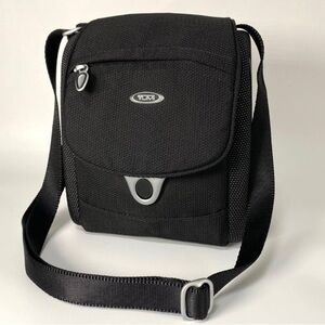 TUMI Black Nylon Crossbody Mini Travel Bag 6414STE